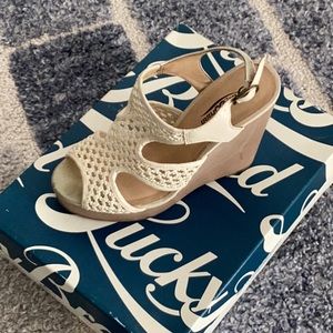 Semi-used Lucky Brand Wedge sandal